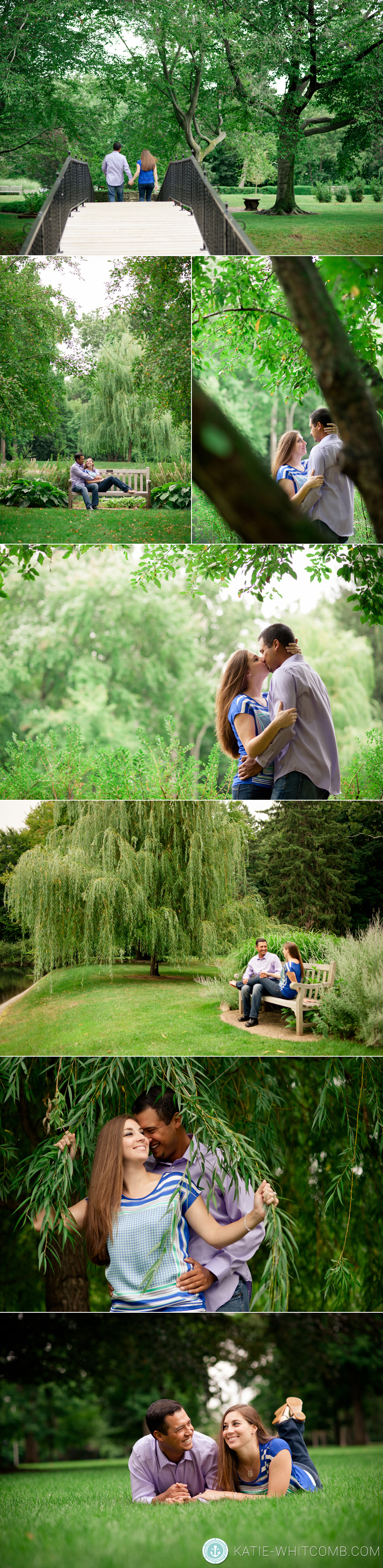 romantic engagement session on St. Mary's Campus