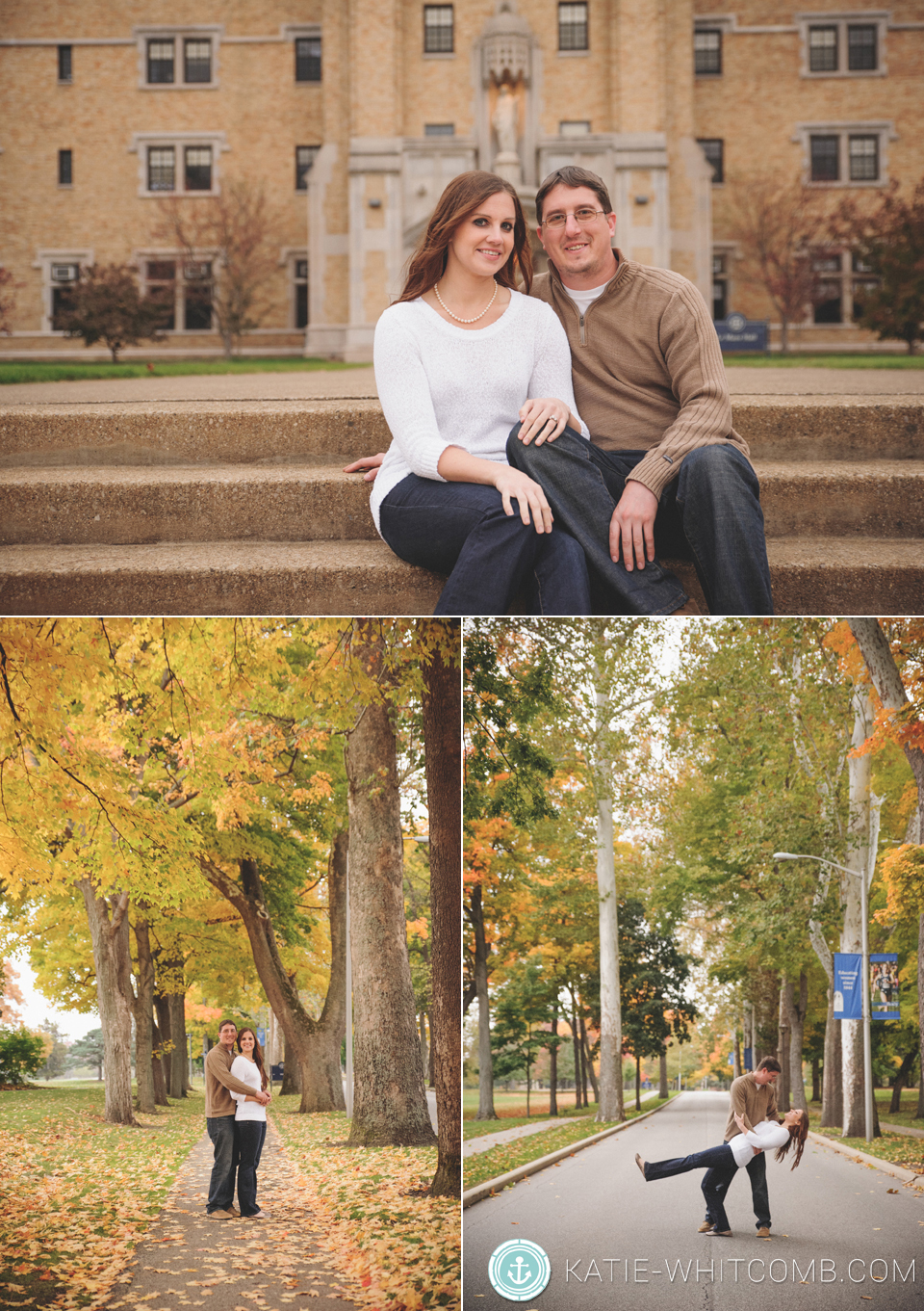 fall engagement session on St. Mary's Campus