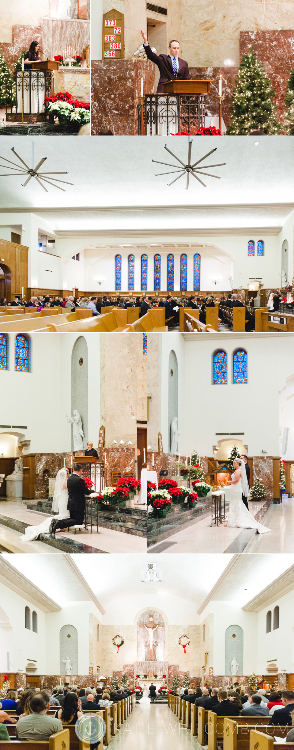 winter wedding ceremony in South Bend, IN