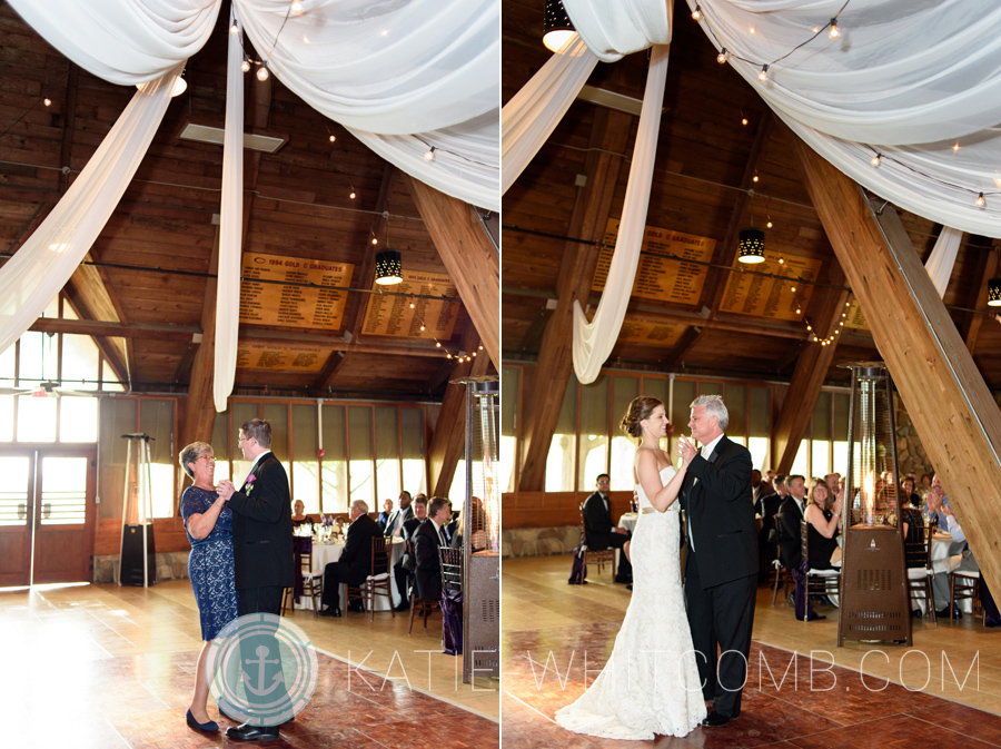 Father/Daughter & Mother/Son Dances at Woodcraft at Culver Academy wedding reception