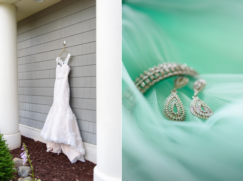 mint bridal details