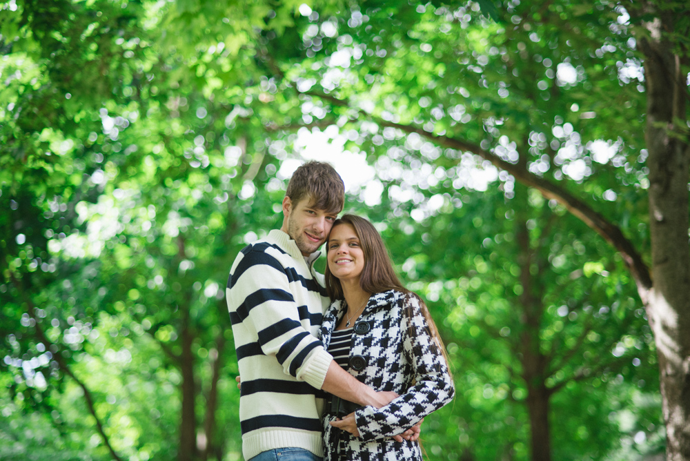 notre dame god quad engagement session stripes houdstooth spring