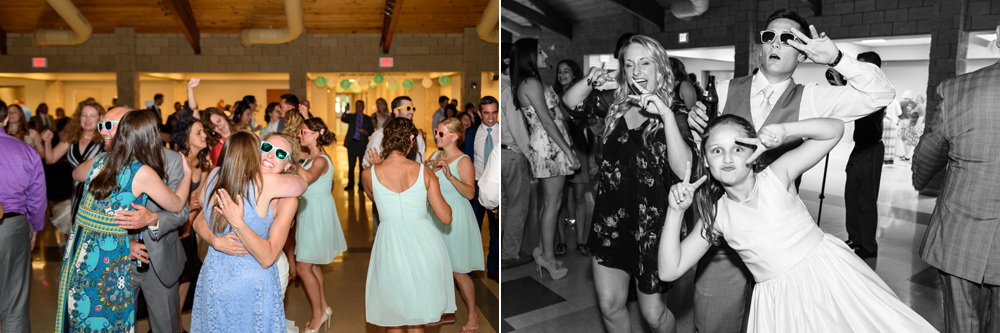 wedding reception mint blush dancing fun irish lebanese