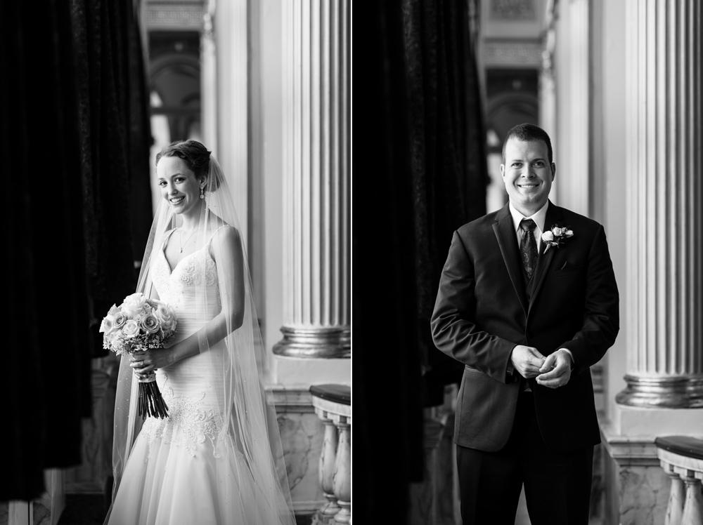 black and white palais royale bride and groom