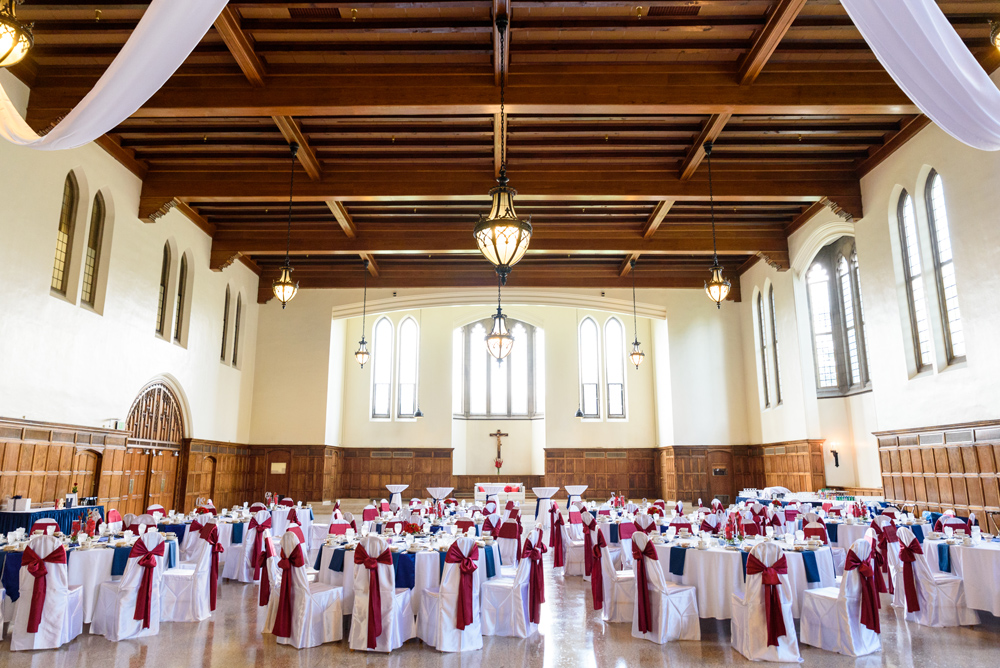 Basilica of the Sacred Heart South Dining Hall Wedding