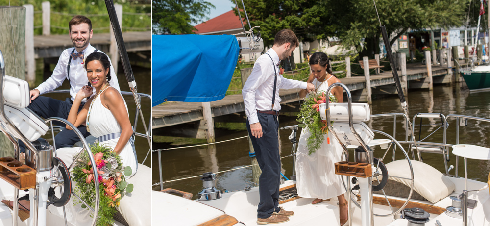South Haven Maritime Museum Tropical Inspired Styled Wedding
