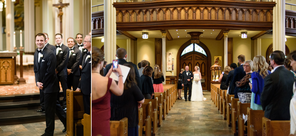 Notre Dame Basilica Blue Heron Wedding