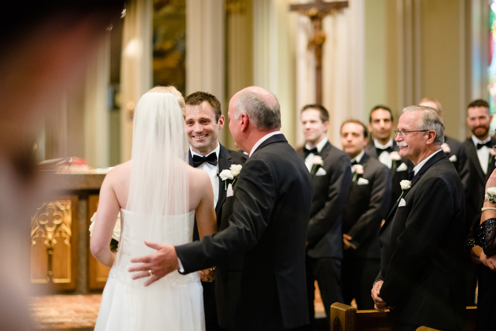 Notre Dame Basilica Blue Heron Wedding