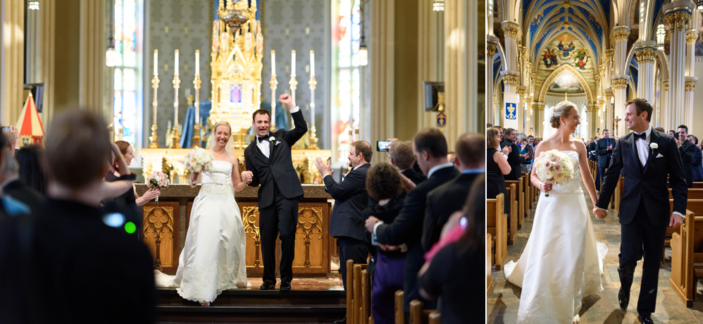 Notre Dame Basilica Blue Heron Wedding