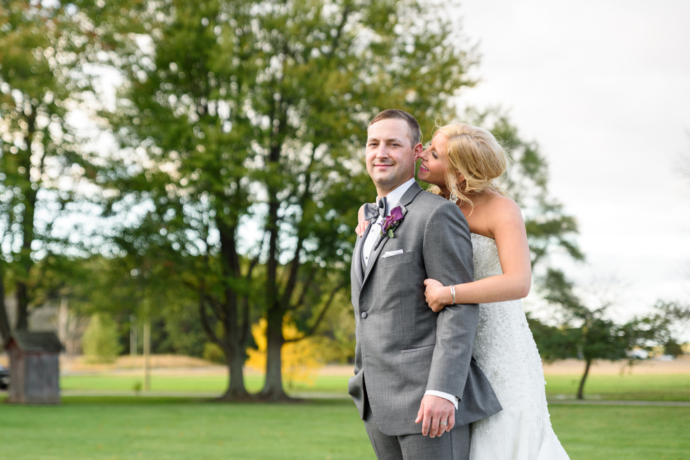 Fall Purple Patchwork Quilt Inn Barn Wedding