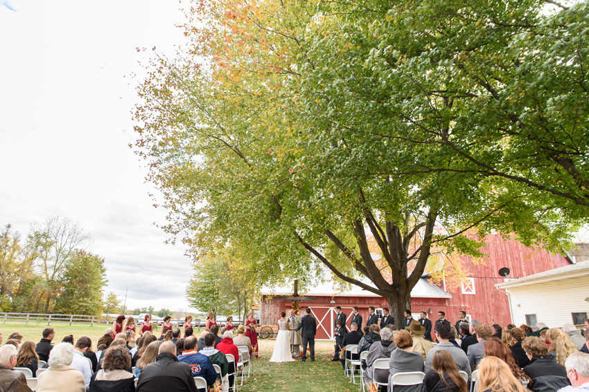 Patchwork Quilt Inn fall barn wedding middlebury indiana