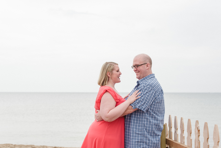 South Haven North Beach Summer Engagement Session Picture