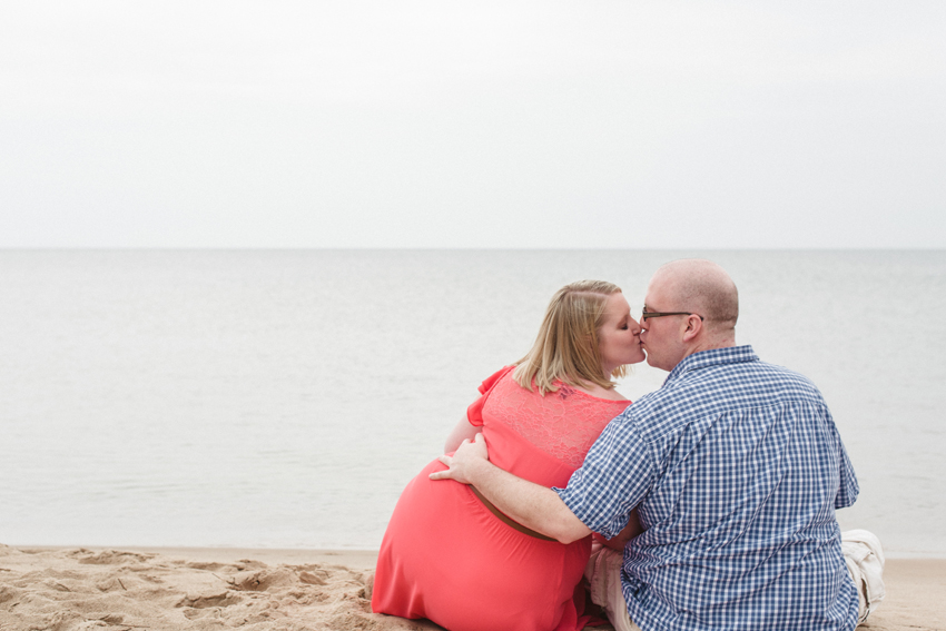 South Haven North Beach Summer Engagement Session Picture