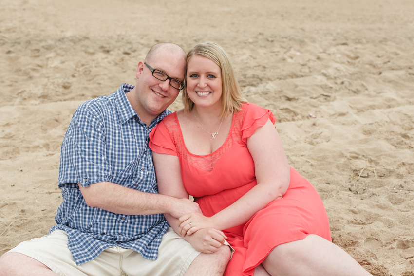 South Haven North Beach Summer Engagement Session Picture