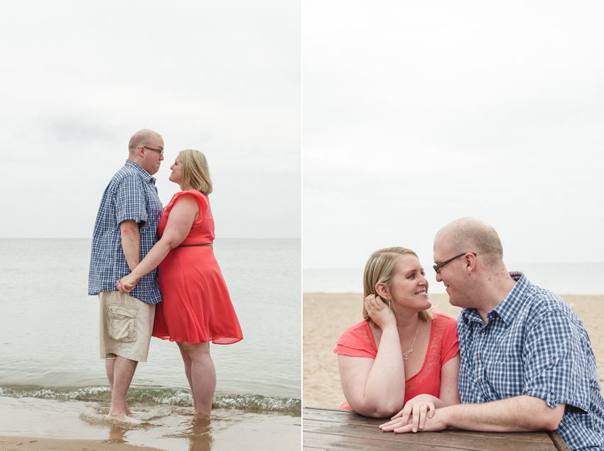 South Haven North Beach Summer Engagement Session Picture