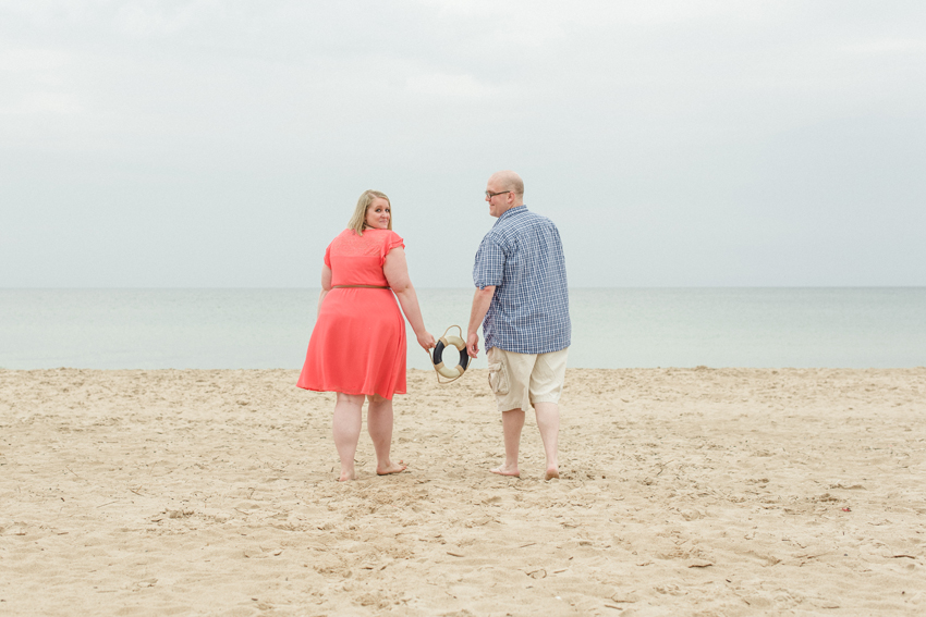 South Haven North Beach Summer Engagement Session Picture