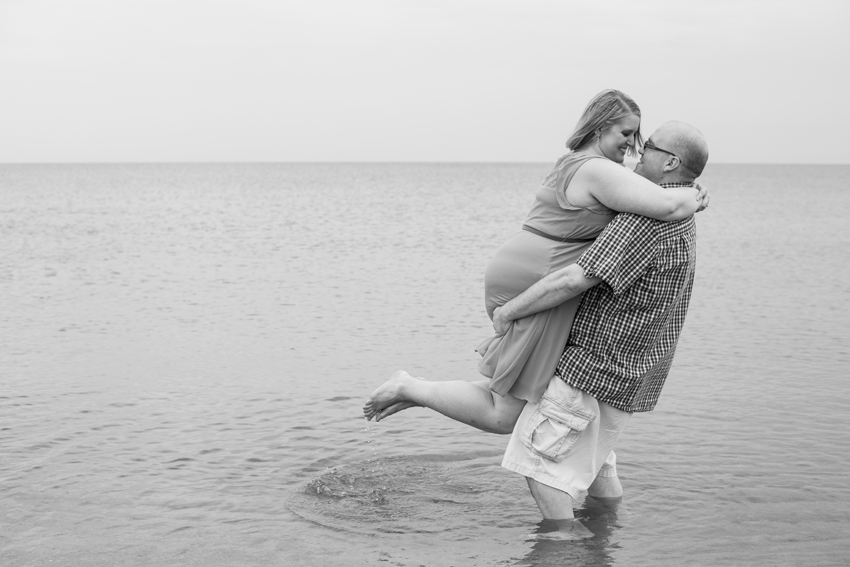 South Haven North Beach Summer Engagement Session Picture