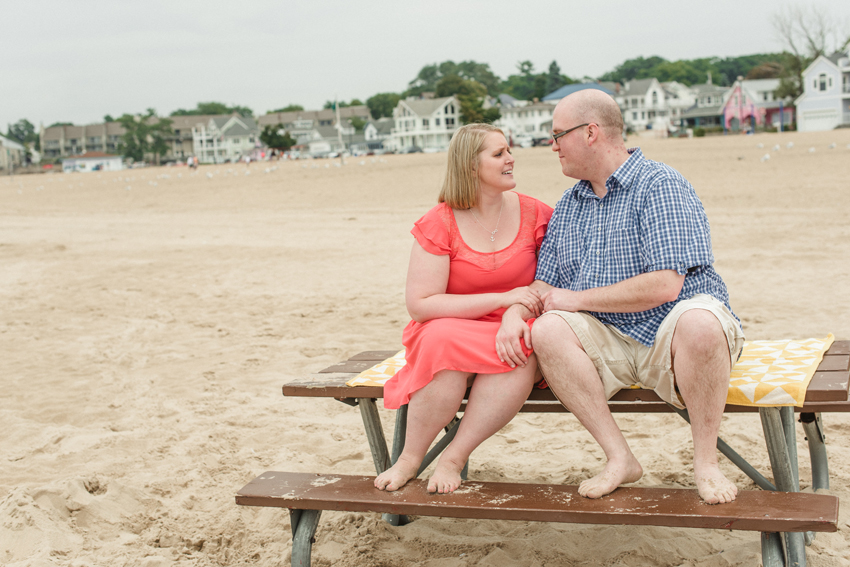 South Haven North Beach Summer Engagement Session Picture