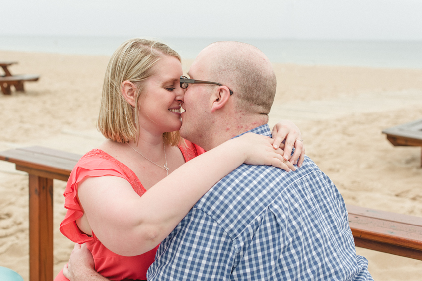 South Haven North Beach Summer Engagement Session Picture