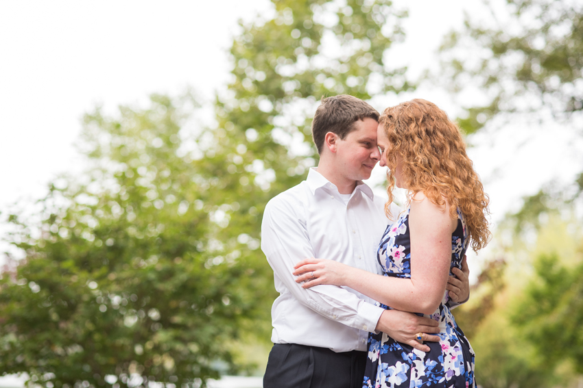 Notre Dame Campus Lake Fall Engagement Session