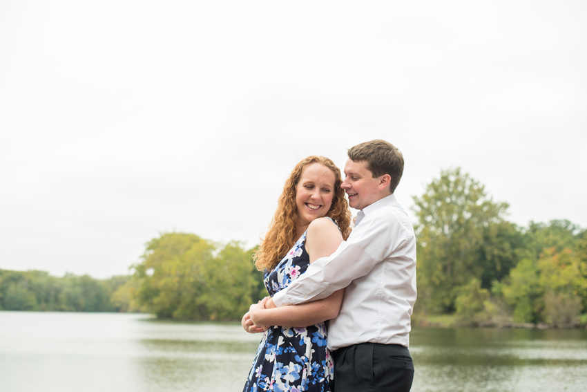 Notre Dame Campus Lake Fall Engagement Session