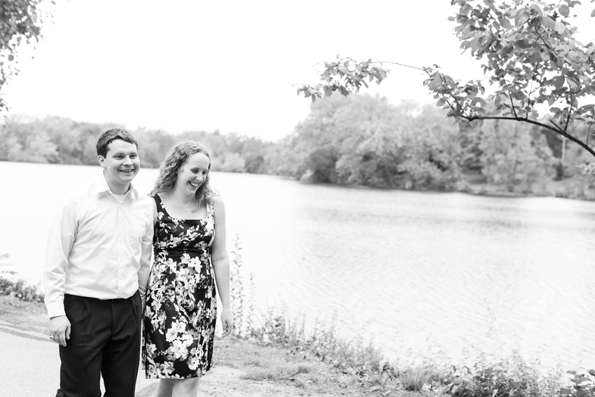 Notre Dame Campus Lake Fall Engagement Session