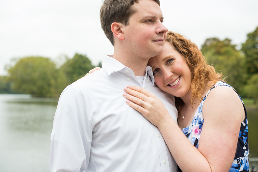 Notre Dame Campus Lake Fall Engagement Session