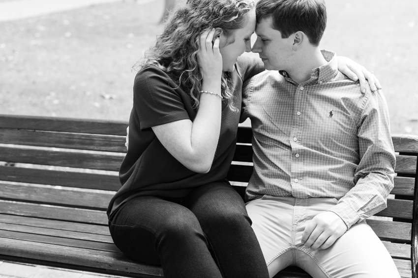 Notre Dame Campus God Quad Fall Engagement Session