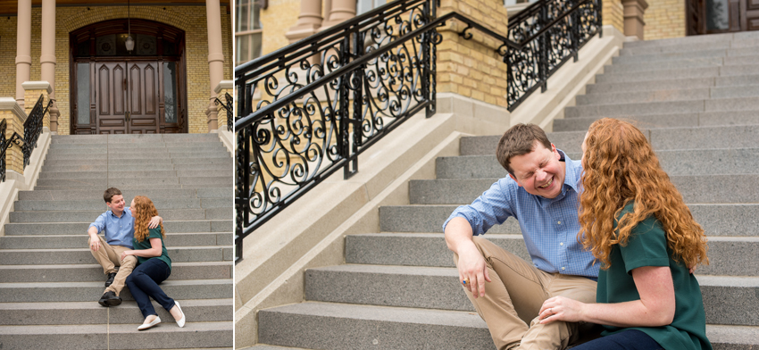 Notre Dame Campus God Quad Fall Engagement Session