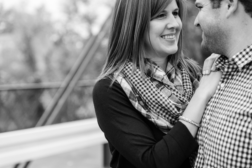 Goshen Old Bag Factory Bridge Fall Engagement Session