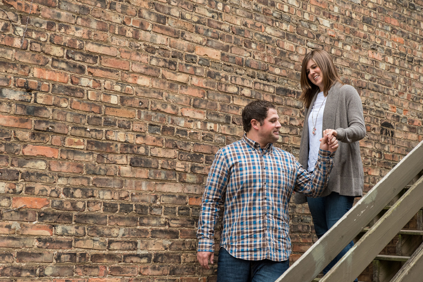 Downtown Goshen Fall Engagement Session