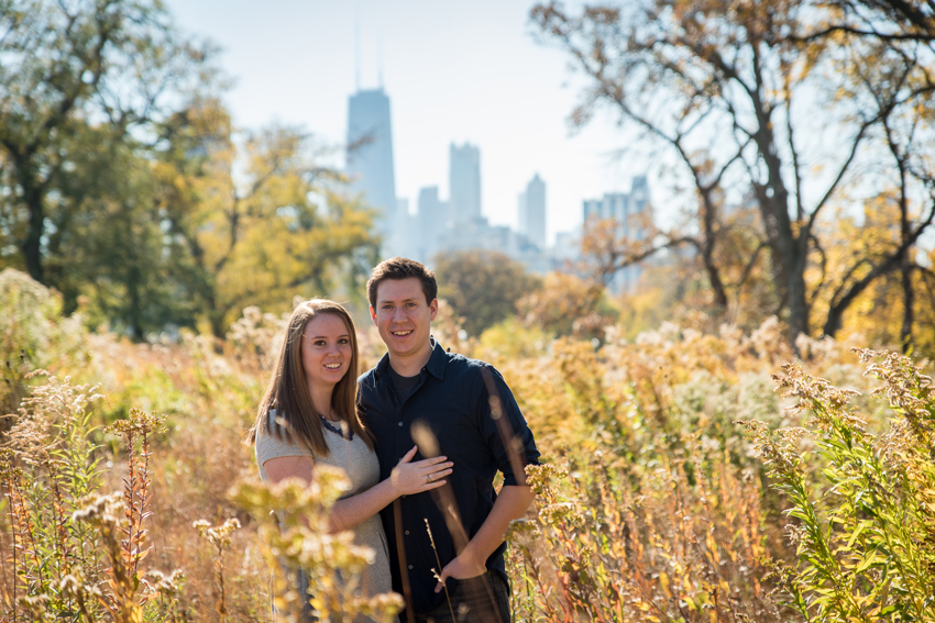 Lincoln Park Chicago Fall Engagement Session