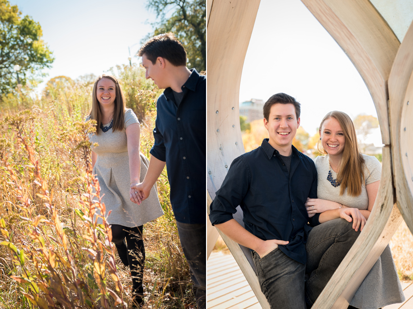 Lincoln Park Chicago Fall Engagement Session