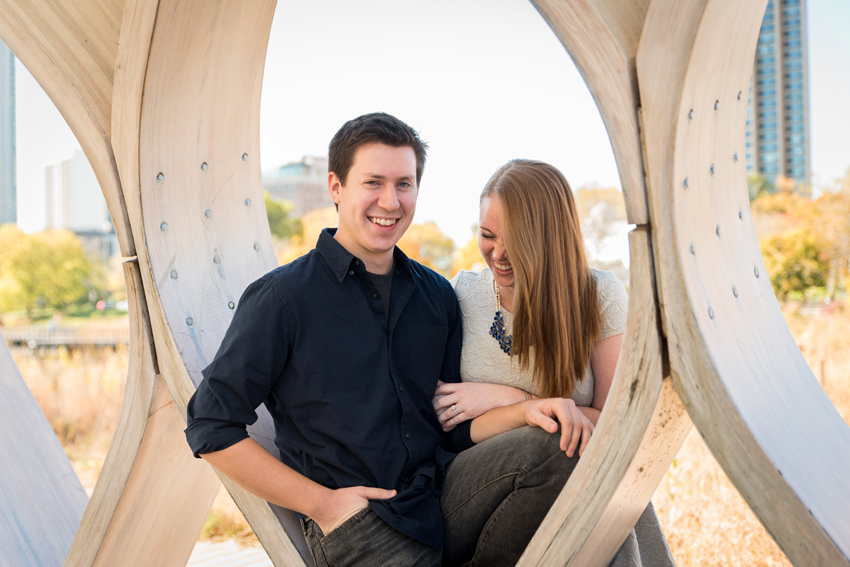 Lincoln Park Chicago Fall Engagement Session