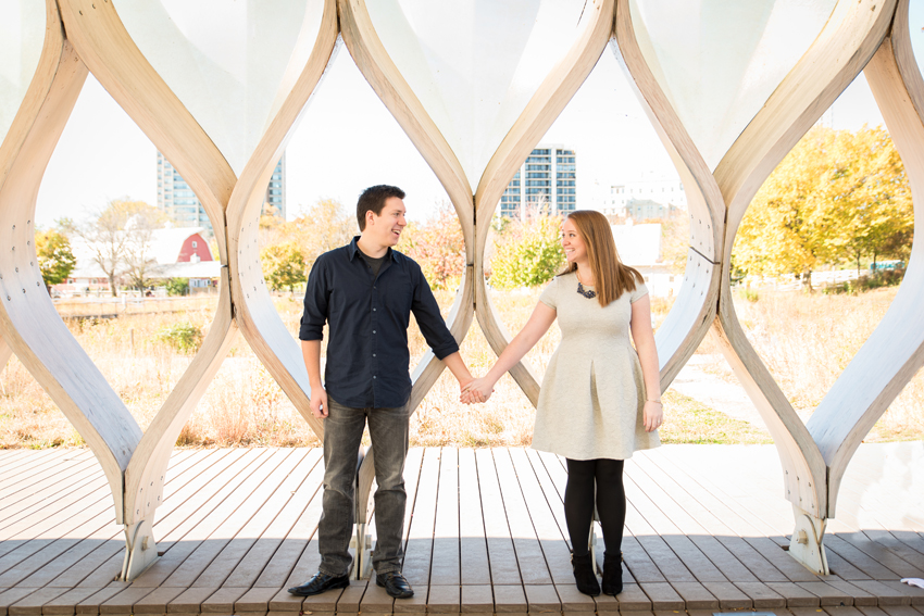 Lincoln Park Chicago Fall Engagement Session