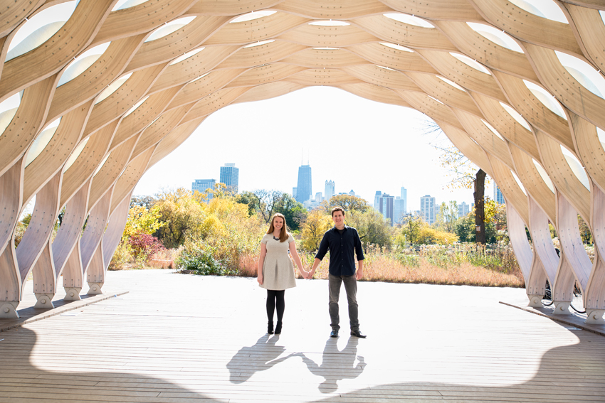 Lincoln Park Chicago Fall Engagement Session