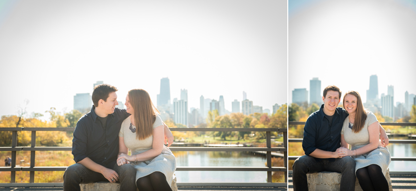 Lincoln Park Chicago Fall Engagement Session