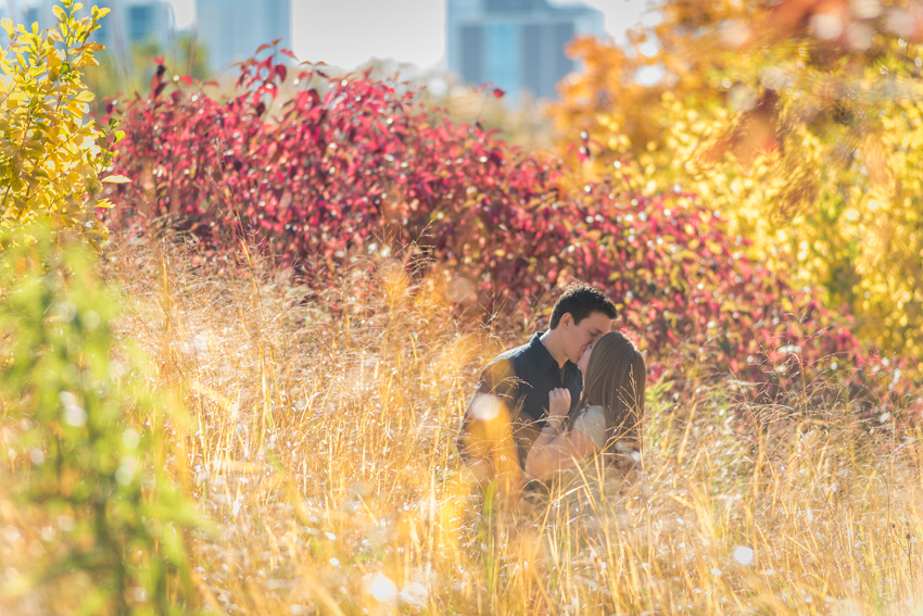 Lincoln Park Chicago Fall Engagement Session