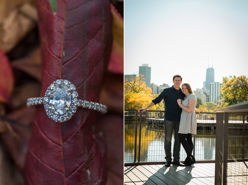 Lincoln Park Chicago Fall Engagement Session