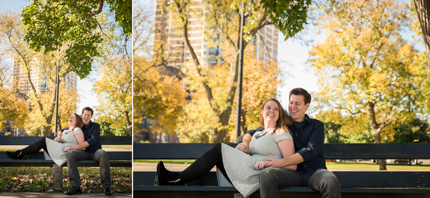 Lincoln Park Chicago Fall Engagement Session