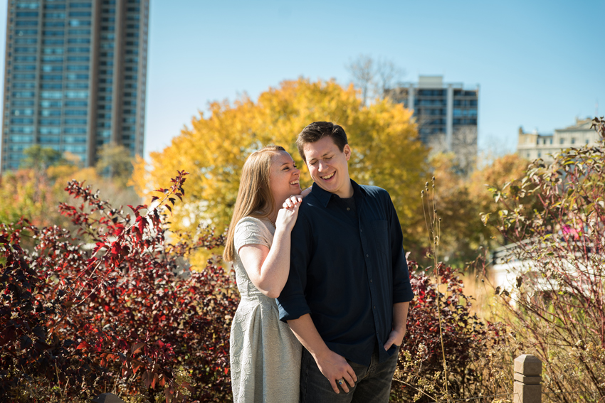 Lincoln Park Chicago Fall Engagement Session