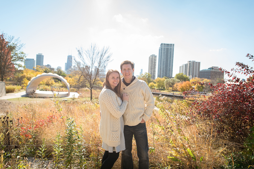 Lincoln Park Chicago Fall Engagement Session