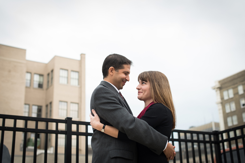 Downtown South Bend Fall Engagement Session