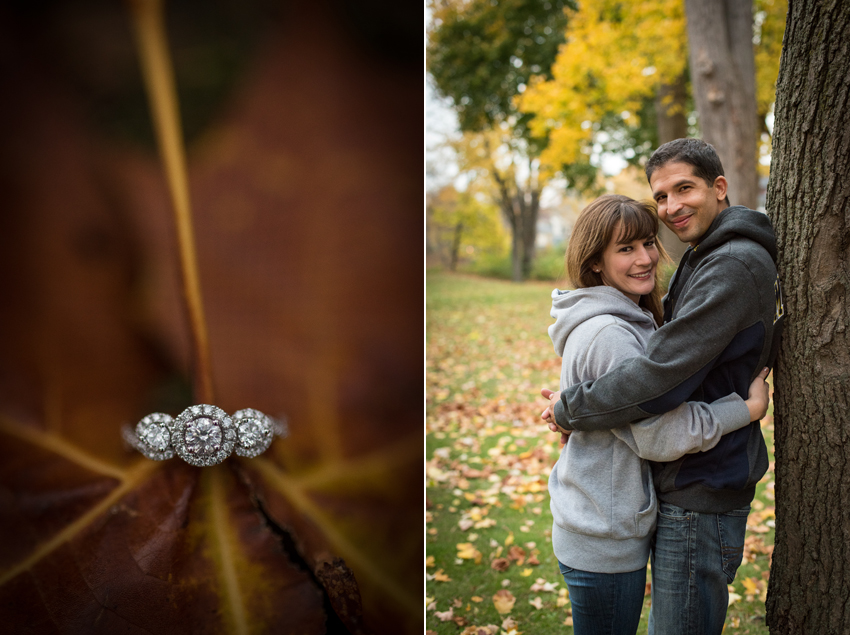 Downtown South Bend Fall Engagement Session