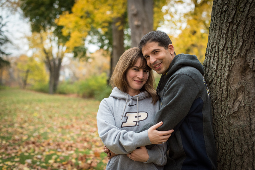 Downtown South Bend Fall Engagement Session