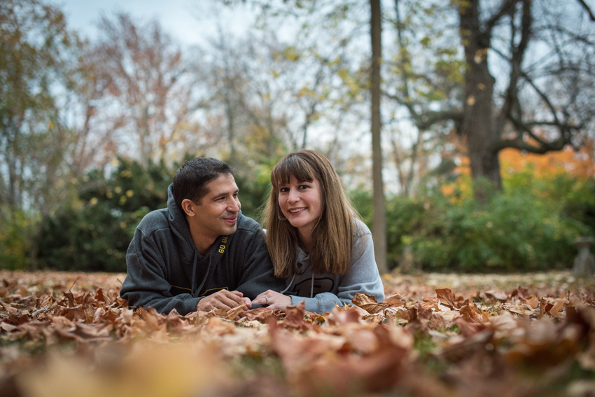 Downtown South Bend Fall Engagement Session