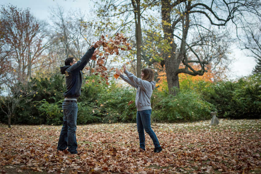 Downtown South Bend Fall Engagement Session