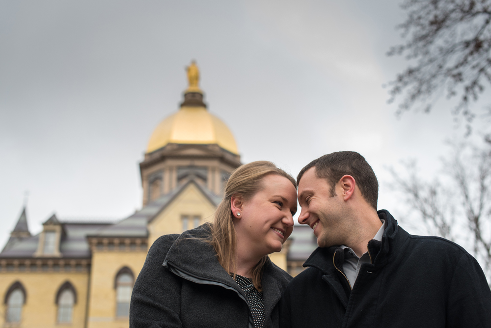 University of Notre Dame Winter Engagement Session