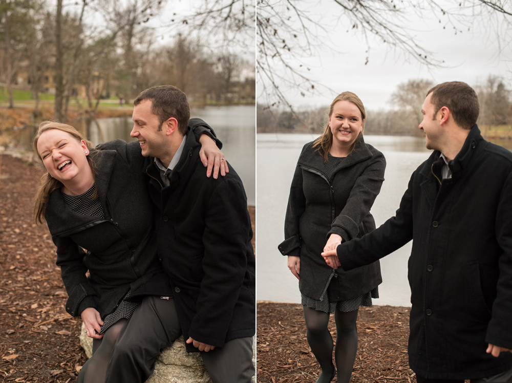 University of Notre Dame Winter Engagement Session