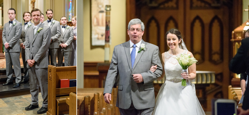 University of Notre Dame Basilica of the Sacred Heart Winter Wed